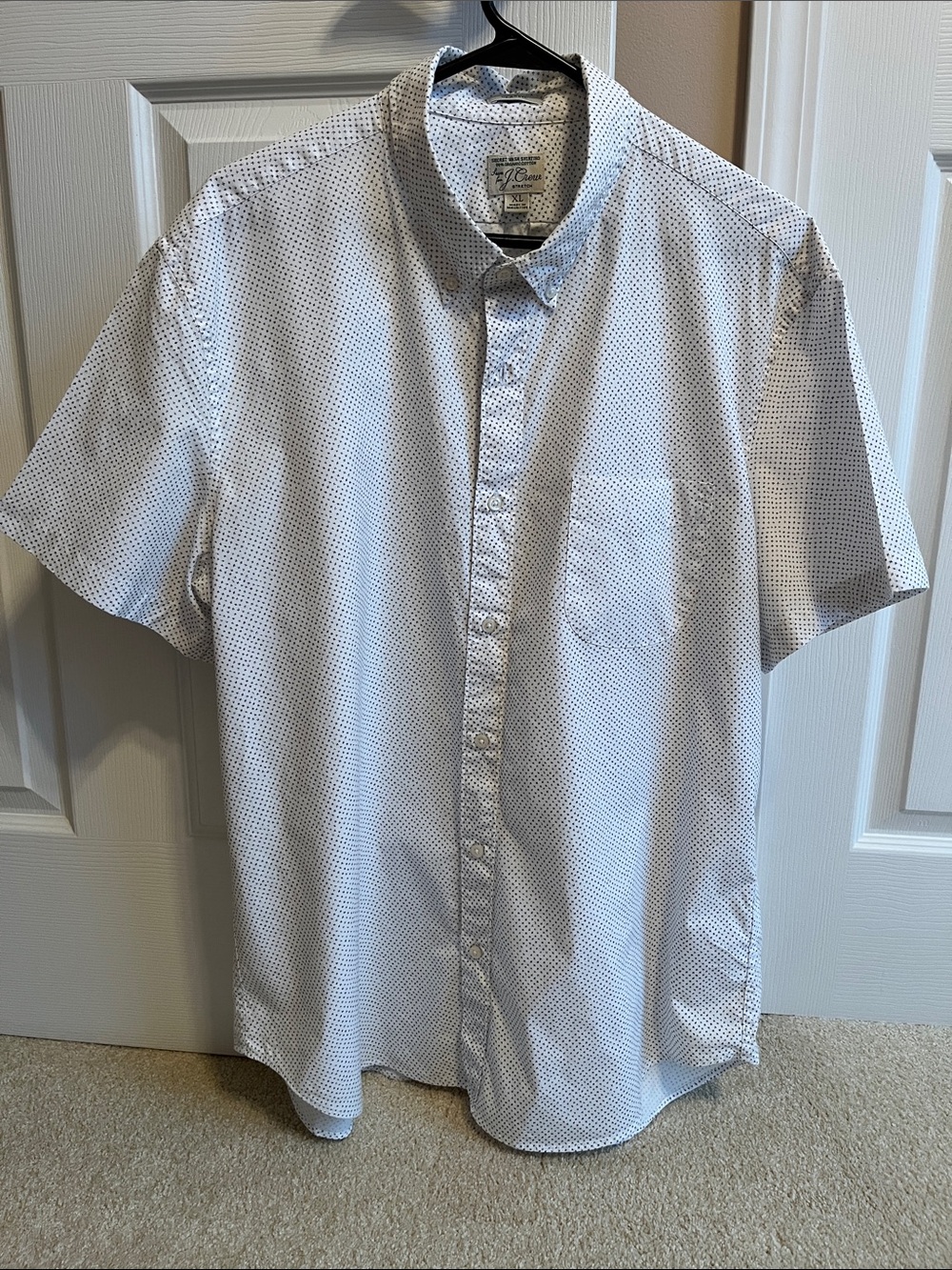 J Crew short sleeved shirt with design, like new!!